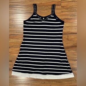 NWT Striped w/ Rhinestone Straps Dress